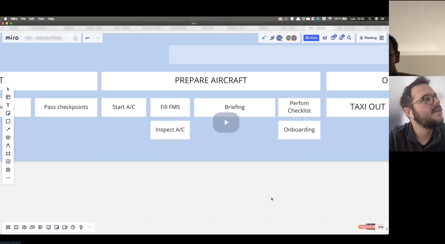 nterview of a pilot: reviewing the journey of a flight